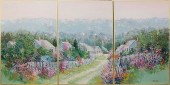 KERRY HALLAM TRIPTYCH "NANTUCK