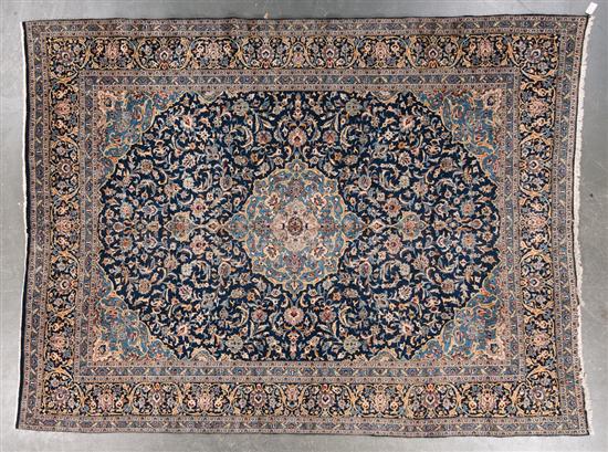 Keshan carpet Iran circa 1975 9.4 x