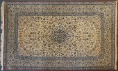 KESHAN PARTIAL SILK RUG, 10 FT