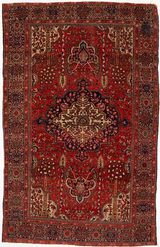 KESHAN PERSIAN CARPET OR RUG, 6'