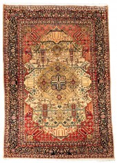 KESHAN RUG, CIRCA 1900, 7 FT X
