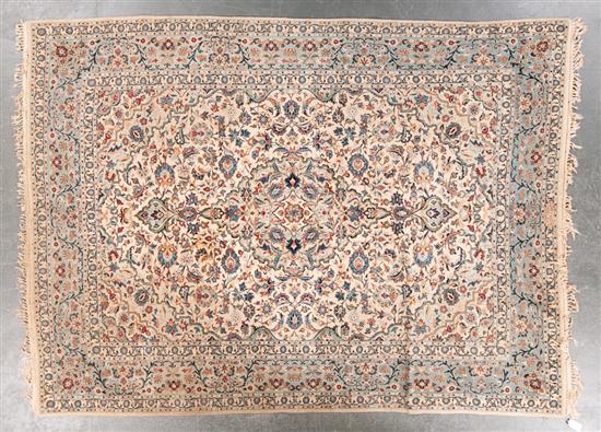 Keshan rug Iran circa 1950 7.9 x