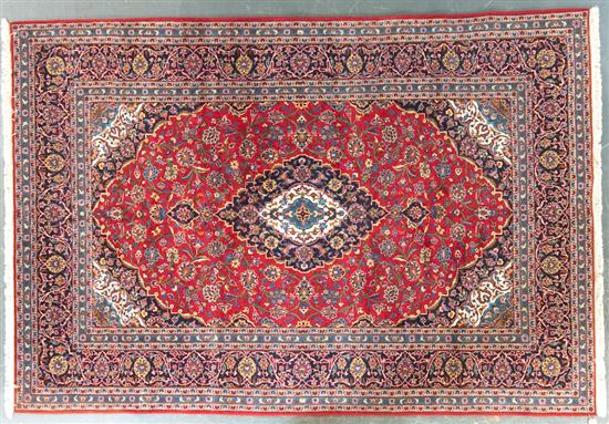 Keshan rug Iran modern 7.7 x 11