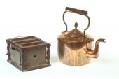 KETTLE AND FOOTWARMER.  Americ