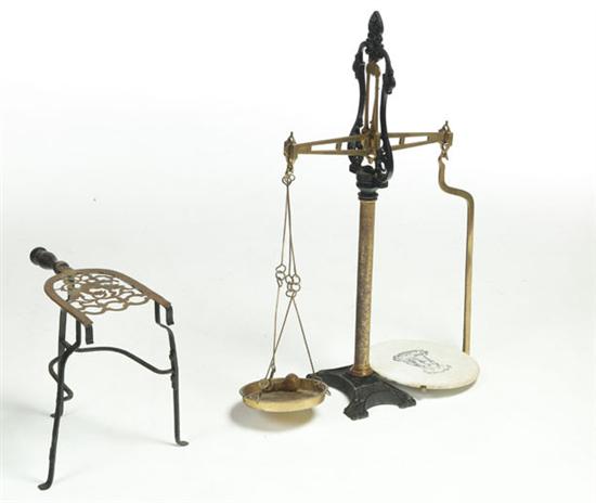 KETTLE STAND AND SCALE.  England 