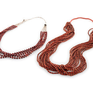 Kewa Multi-strand Coral Necklaces
