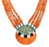KEWA PUEBLO TURQUOISE-INLAID S