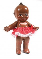 KEWPIE 11" BLACK DOLL ROSE O'N