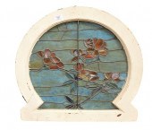 KEYHOLE LEADED STAINED GLASS W