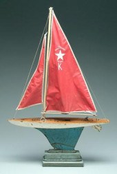 Keystone wooden pond sailer, s