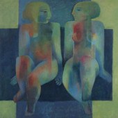 KHALED ALMAZ (Syrian b. 1938).