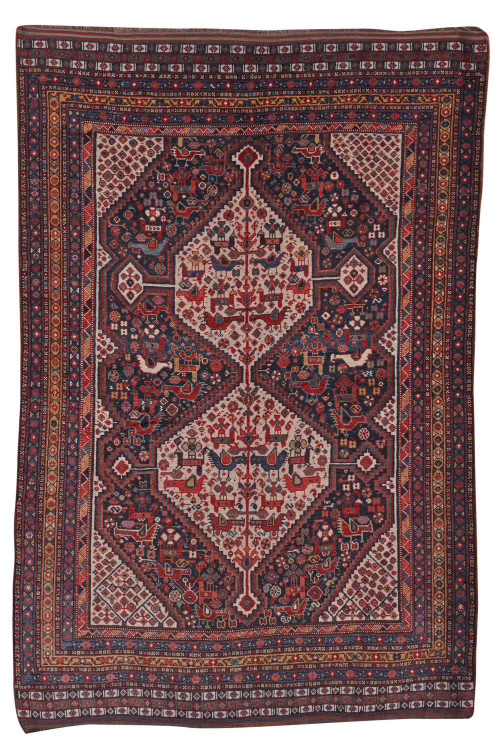 KHAMSEH BIRD RUG, PERSIA, LAST
