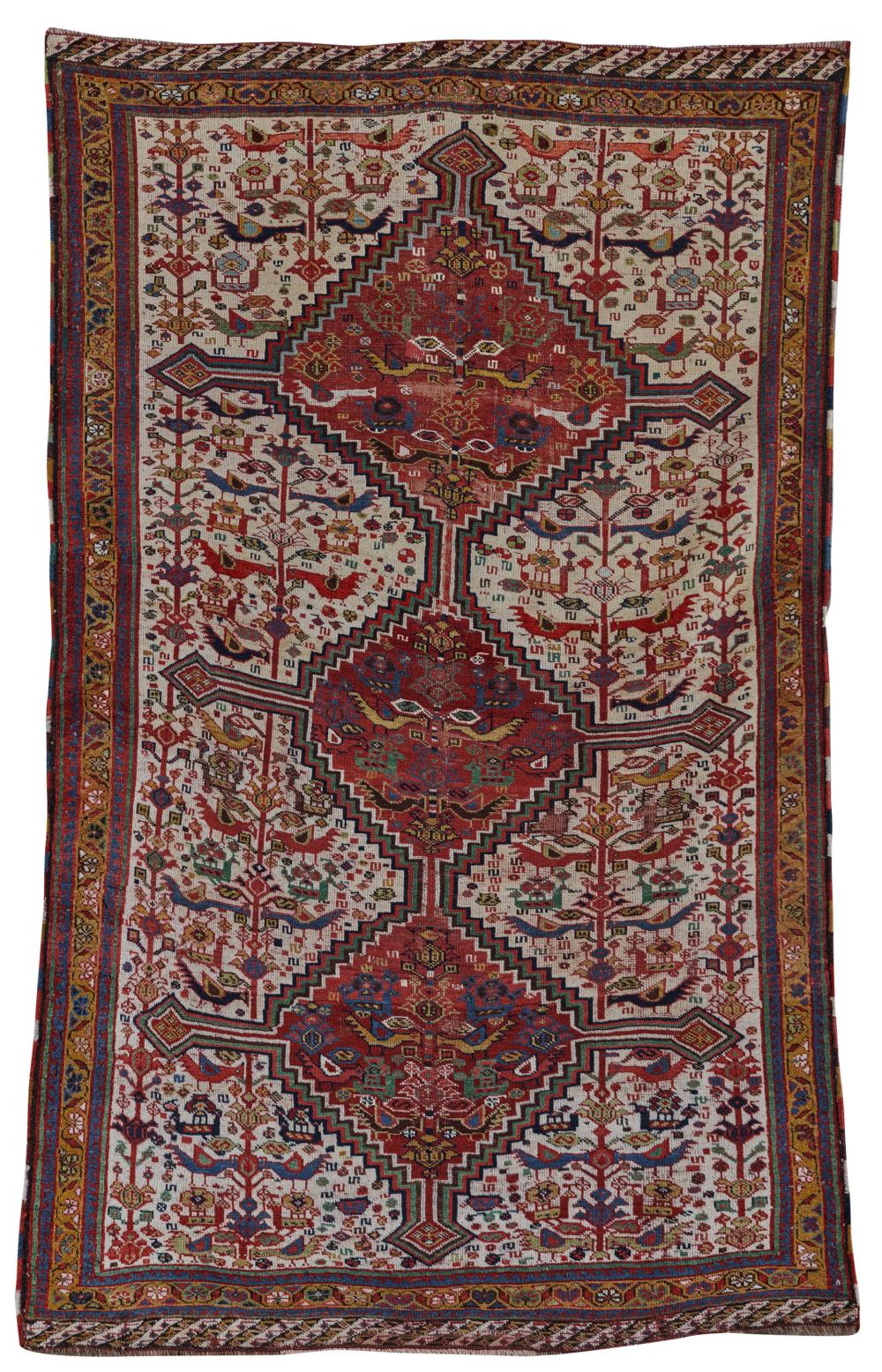 KHAMSEH BIRD RUG, PERSIA, MID