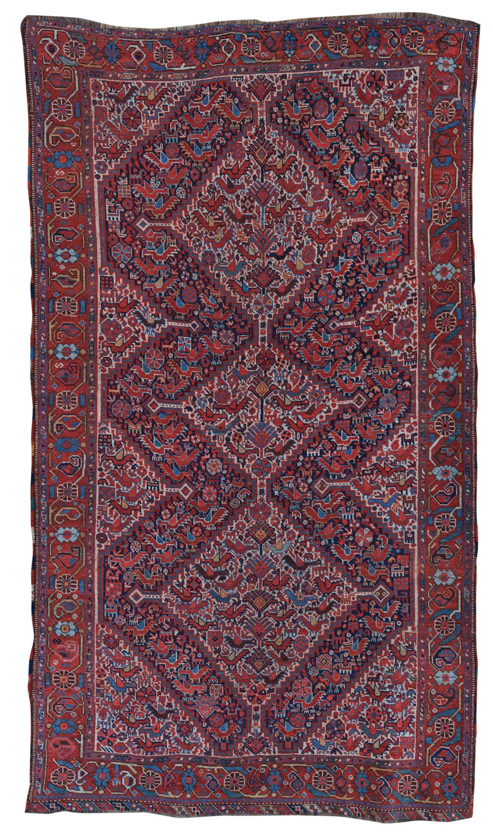 KHAMSEH BIRD RUG, PERSIA, THIRD