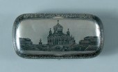 Khlebnikov niello silver case,