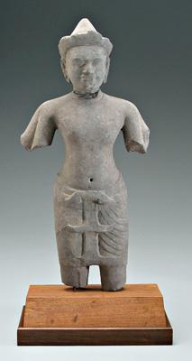 Khmer sandstone figure of a