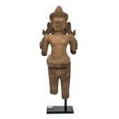 KHMER STONE FIGURE OF BHAIRAVA