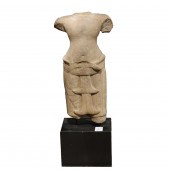 KHMER STONE TORSO Khmer stone