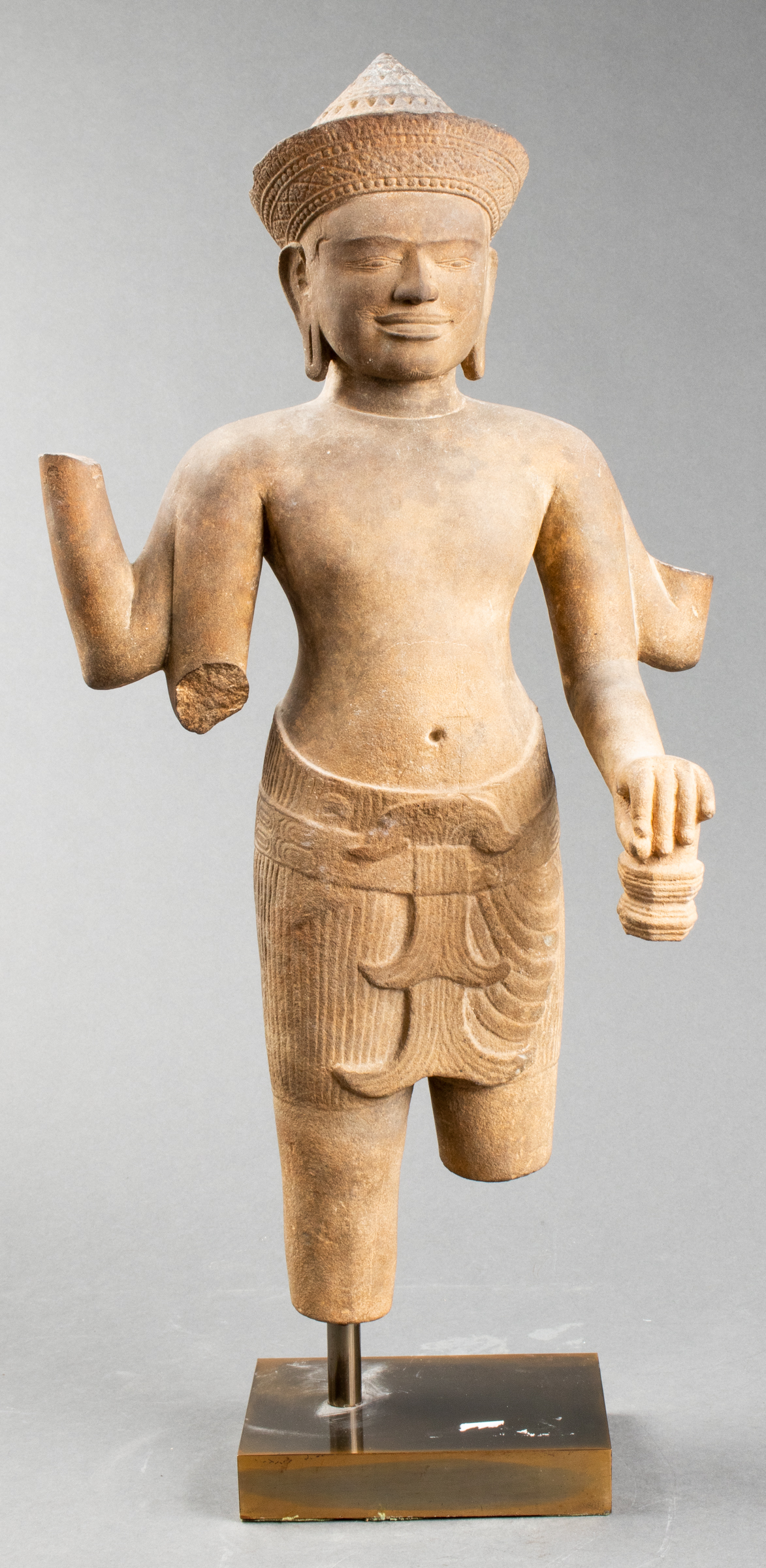 KHMER VISHNU CARVED SANDSTONE