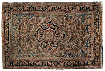Khorasan rug, central medallion