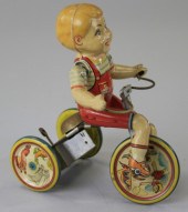 KIDDY CYCLIST Unique Art litho