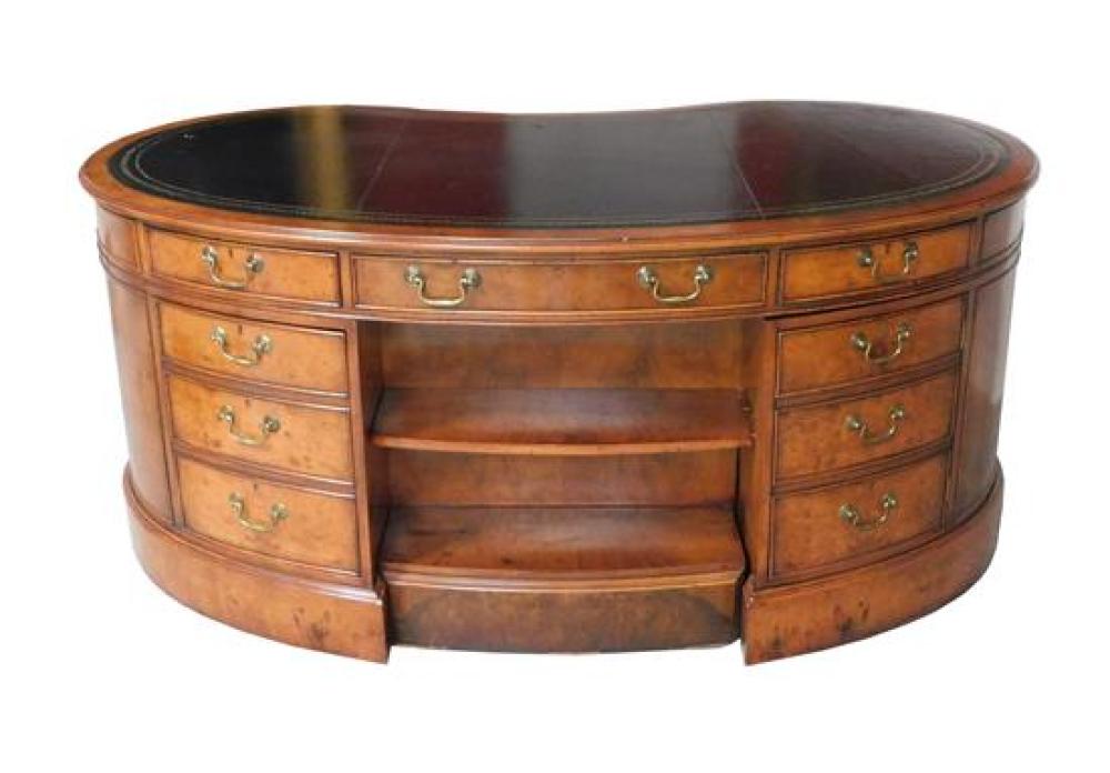 KIDNEY SHAPED DESK, EMBOSSED