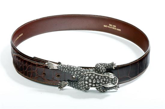 KIESELSTEIN CORD BROWN ALLIGATOR