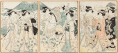 KIKUGAWA EIZAN, HUNTING PARTY,