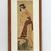 KIKUGAWA EIZAN, LARGE WOODBLOC