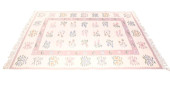KILIM HAND WOVEN WOOL FLORAL C