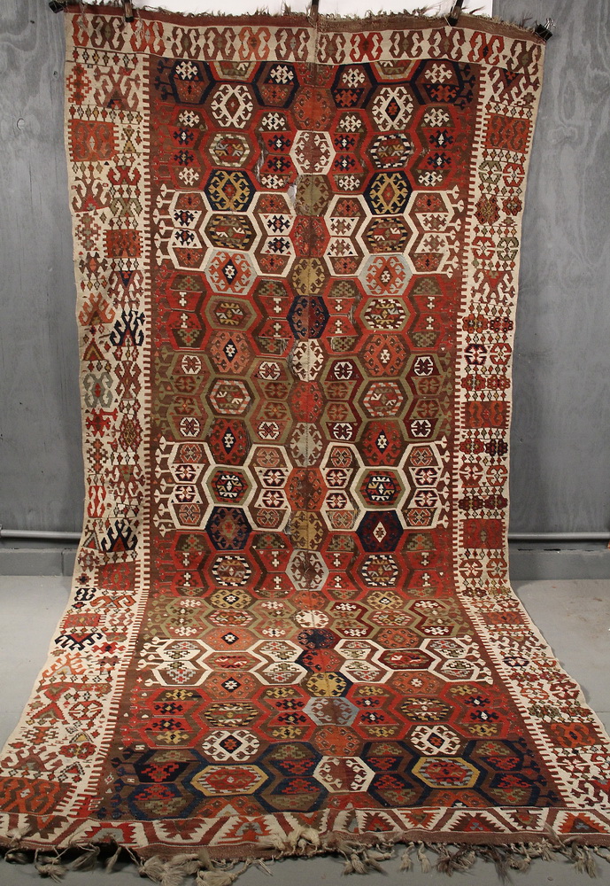 KILIM RUG - 19th c Kilim