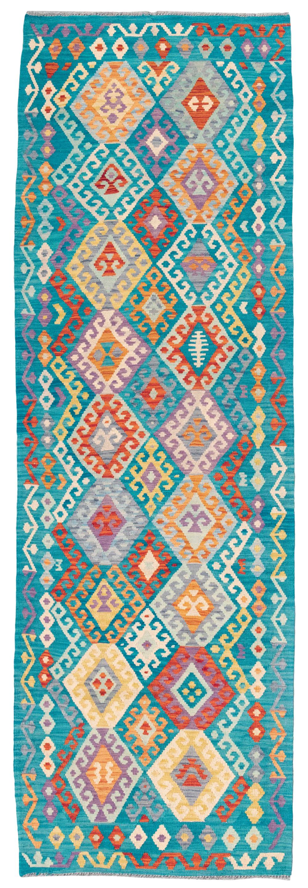 KILIM RUG: 3'1" X 9'5" 21ST