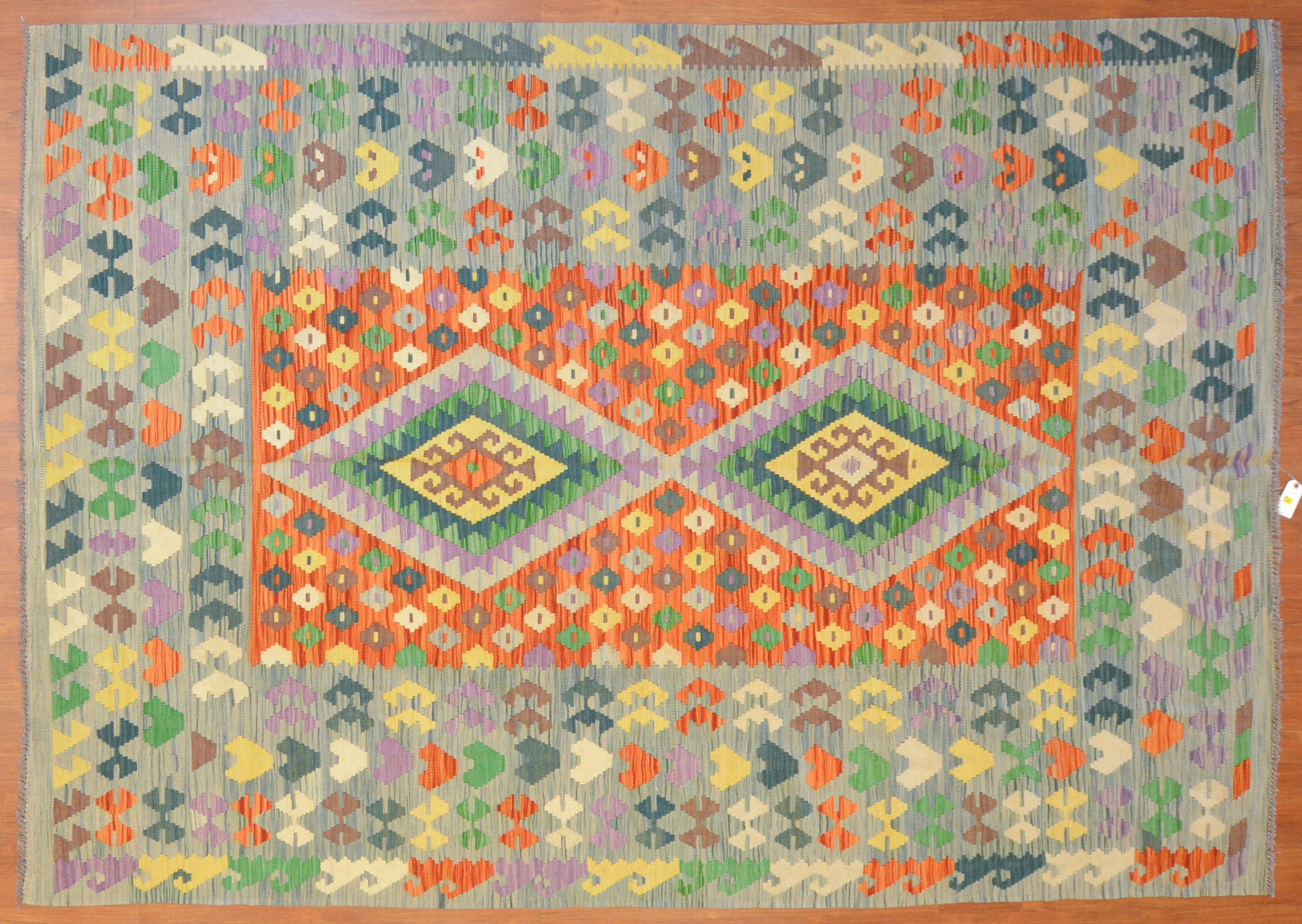 KILIM RUG, TURKEY, 6.7 X 9.4