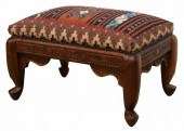 KILIM UPHOLSTERED OTTOMAN FOOT
