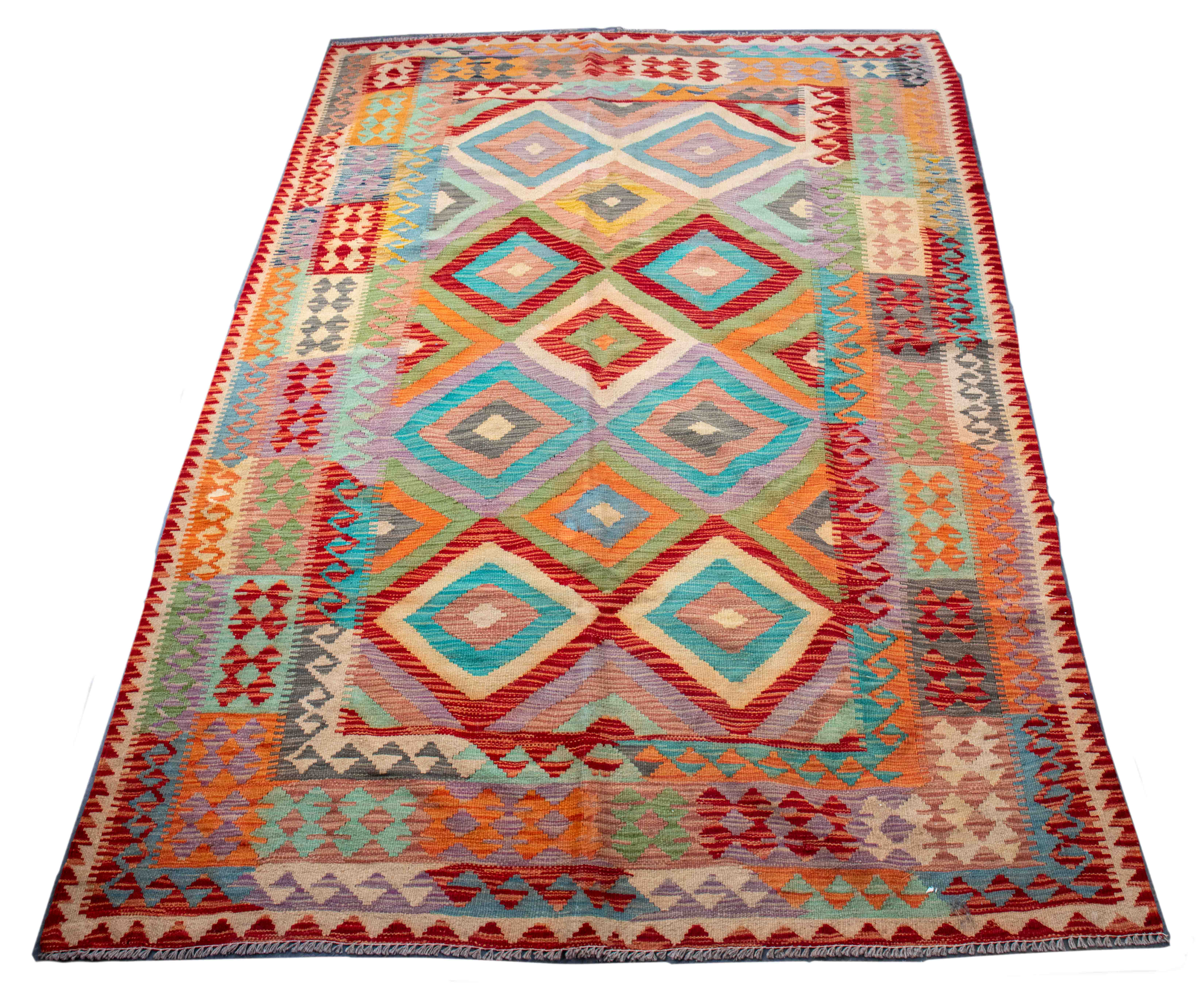 KILIM WOOL AREA RUG Kilim