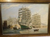 KILNER PAINTING OF SHIPS IN HA