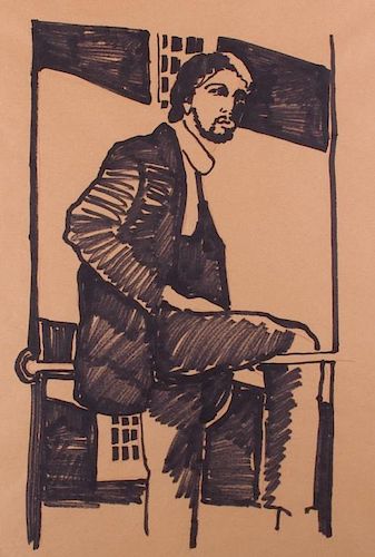KIM DILLEN FIGURAL DRAWINGSigned