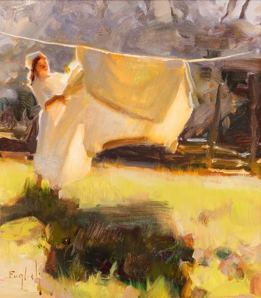 KIM ENGLISH (B. 1957) OIL ON