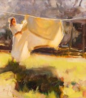 KIM ENGLISH (B. 1957) OIL ON A