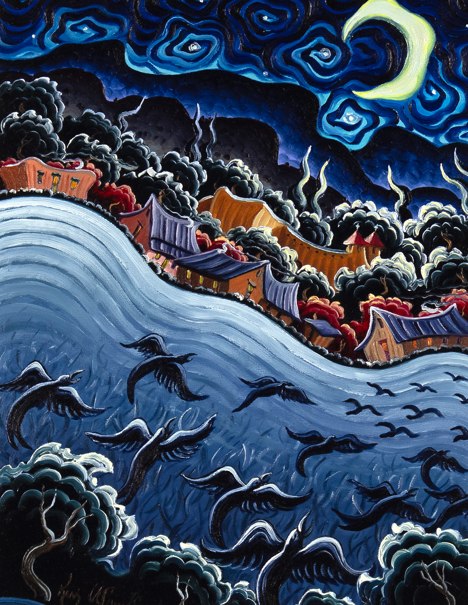 KIM WIGGINS (1960- ), ON A WINTER