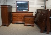 KINCAID FRUITWOOD FINISH DOUBL