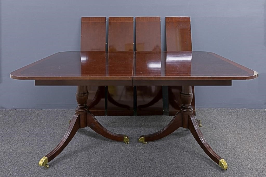 Kindel mahogany double pedestal