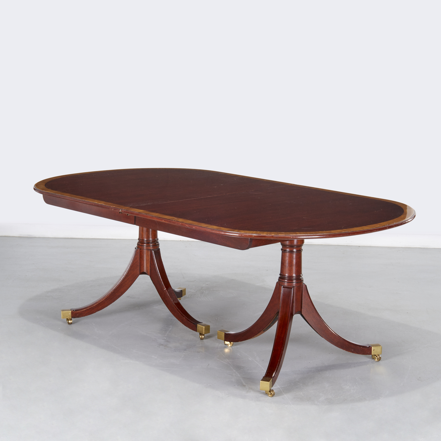 KINDEL MAHOGANY DOUBLE PEDESTAL