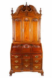 KINDEL MAHOGANY SHELL & BLOCK-