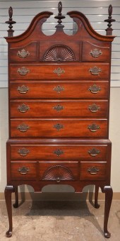 KINDEL QUEEN ANNE STYLE MAHOGA