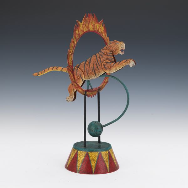 KINETIC JUMPING TIGER FIGURINE 16