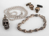 KING BABY, ETC. STERLING SKULL