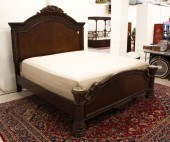 KING BED WITH RAILS AND MATTRE