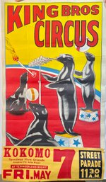 King Bros. Circus lithographed