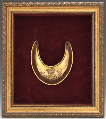 King George Gorget in frame